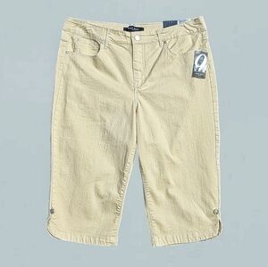 Nine West Capri Jeans Melania Golden Sunset Women's Size 16